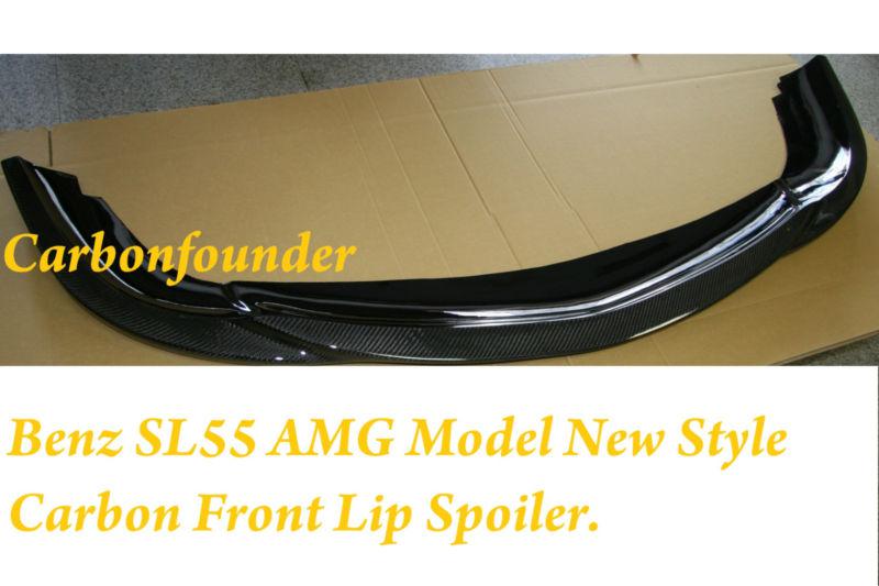 Mercedes r230 sl500 sl55 amg new god hand style carbon fiber front lip spoiler