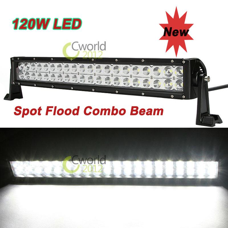 120w dual row led work light spot flood combo off-road 4x4 4wd atv driving lamp 