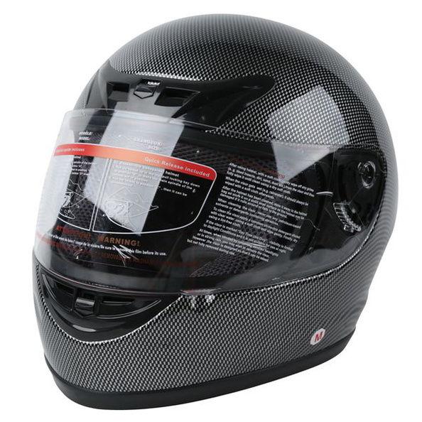 Dot black carbon fiber motorcycle full face street sport bike helmet size m