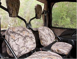 09 10 honda big red camouflage seat & headrest covers