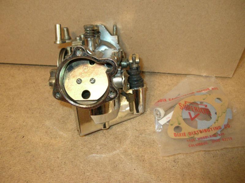 Harley shovelhead sportster carburetor & rebuild kit zenith racing model (rare)