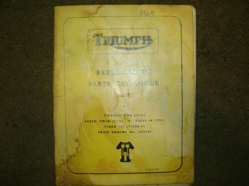 Triumph replacement parts catalogue no.5, # 877/64