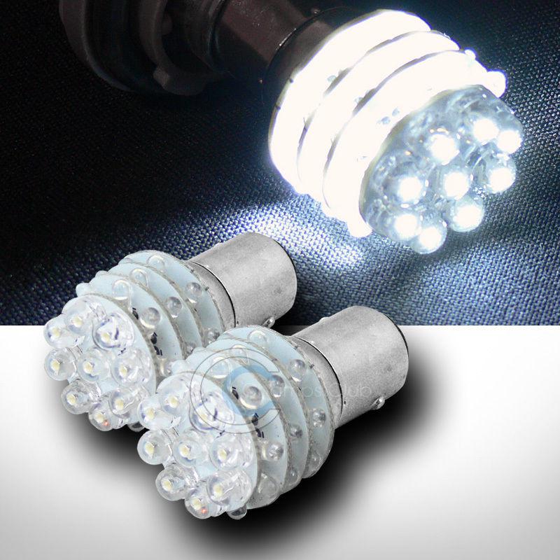 2pc white 1157 bay15d 36x led taillight taillamp light bulbs pair 1130 1142 1152