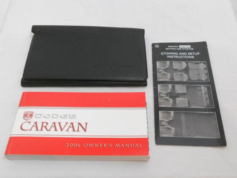 2006 dodge caravan owner's manual with booklet oem free shipping