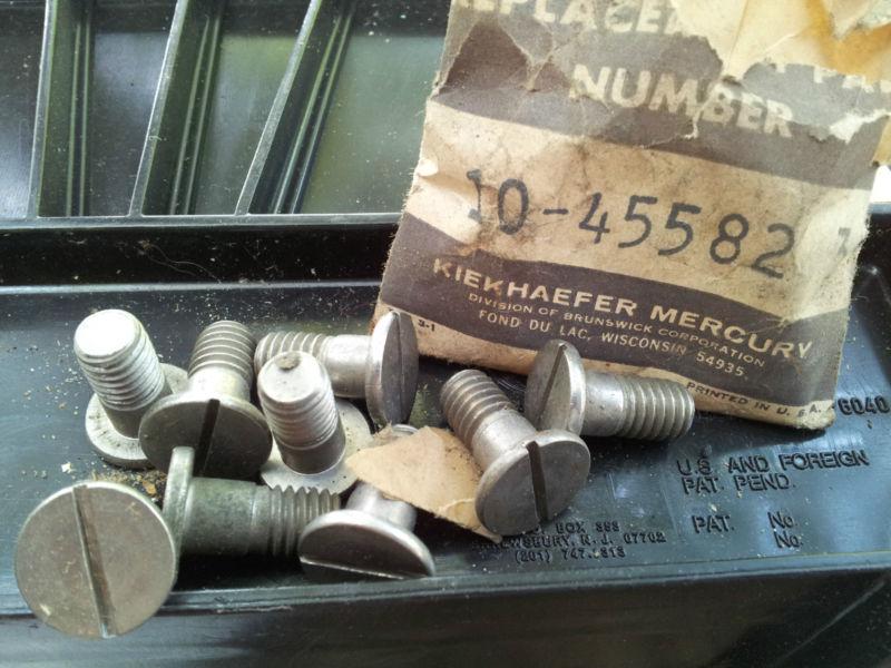 Vintage  kiekhaefer mercury replacement parts  10-455-82 bolts