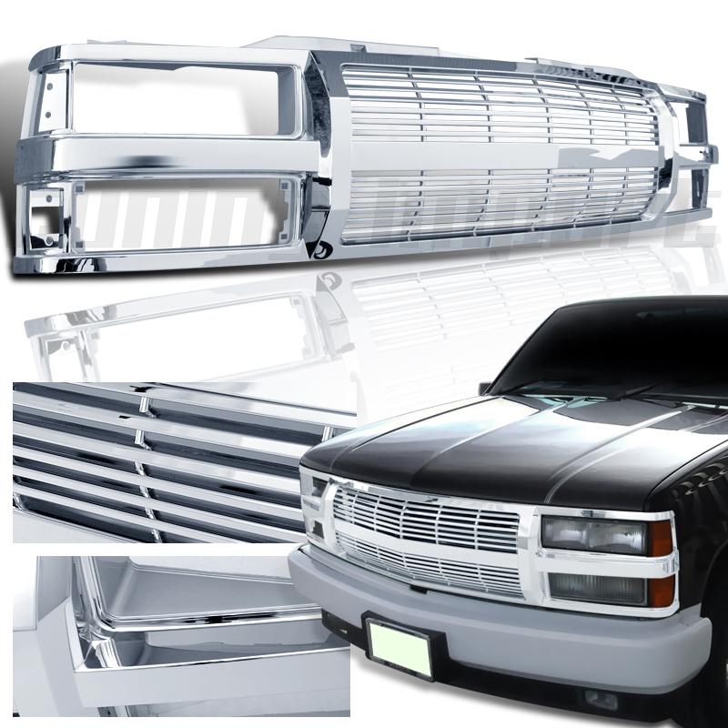 Chevy c/k blazer suburban tahoe billet chrome front grille completed 1994-2002