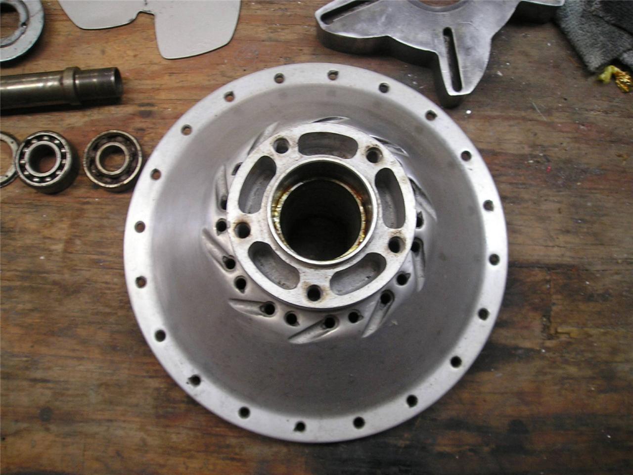 Norton  mark 3 e start oem  rear conical disc brahe hub