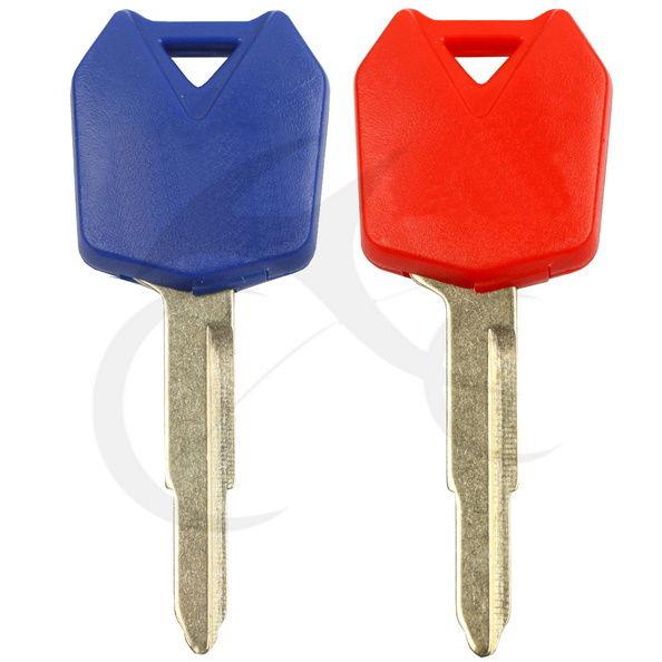 Blue red blank key blade for kawasaki z1000 2003-2009 z750 2004-2009 z 1000 750