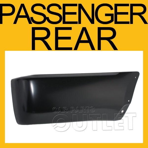 99 00 01 02 4runner rear bumper end w/flare hole material black plastic cover rh