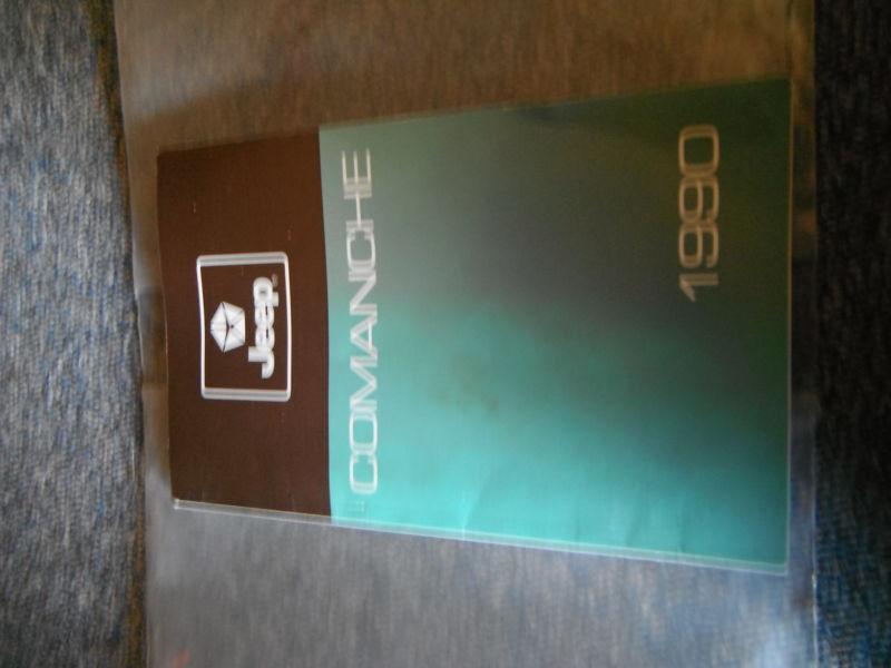 1980's-1990's jeep comanche owners manual glovebox book orig.