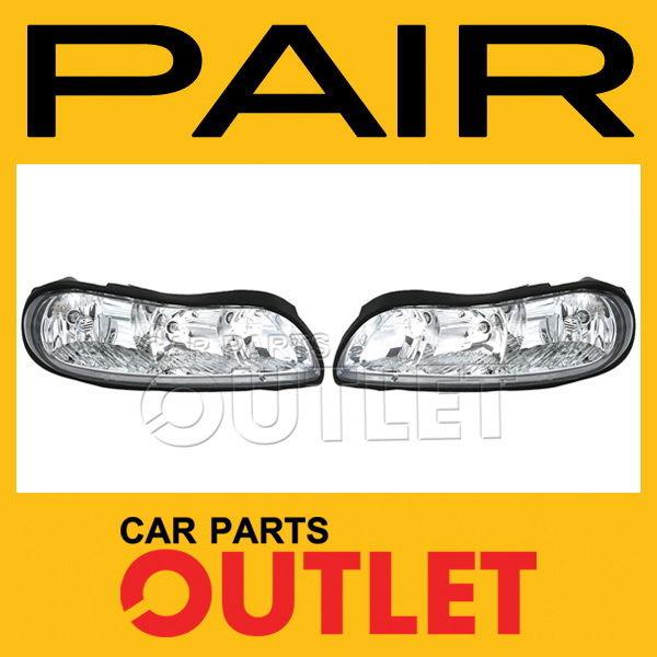 97-03 malibu cutlass pair headlamp new gm2502154 left head light gm2503154 right