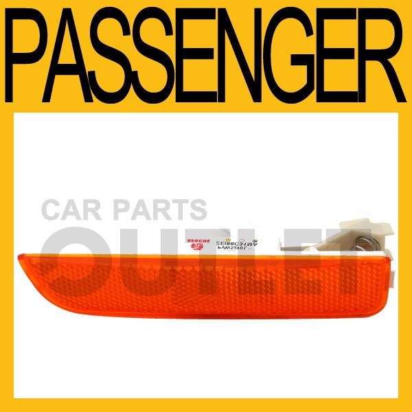 01-05 volkswagen passat bumper side marker lamp vw2551106 amber lens new bulb rh