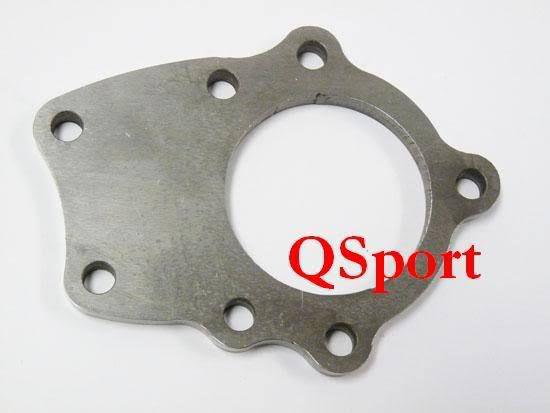 Obx flange steel nissan 7-bolt 2.5" id turbo block-off