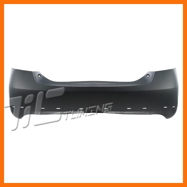 07-11 camry se 4cyl rear primered bumper cover 1-exhaust+spoiler hole usa built