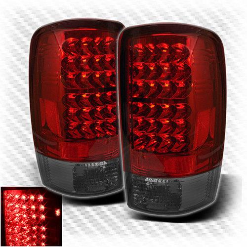 00-06  suburban yukon denali led red smoke tail lights lamp rear pair new set