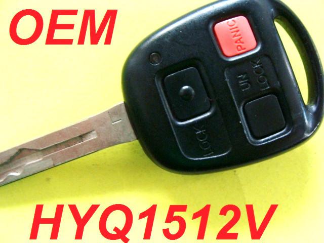 Oem lexus security keyless entry remote key fob transmitter clicker hyq1512v
