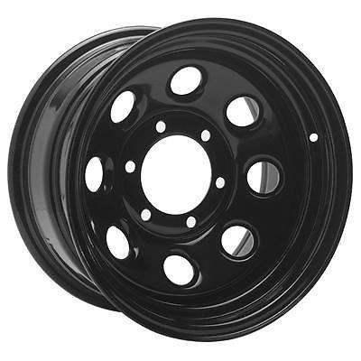 Cragar soft 8 black steel wheels 17"x9" 6x4.5" bc set of 2