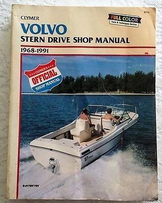 Clymer volvo stern drive shop boat repair manual 1968 - 1991