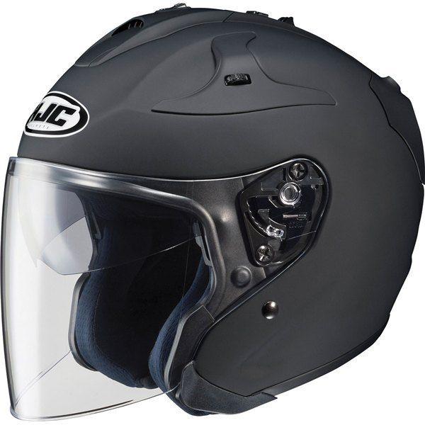 Matte black s hjc fg-jet open face helmet