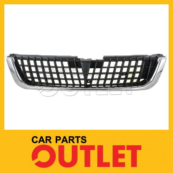 97-99 mitsubishi montero sport grille grill assembly w/ chrome trim