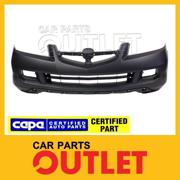 2004-2006 acura mdx front bumper cover primered plastic wo skid plate capa new