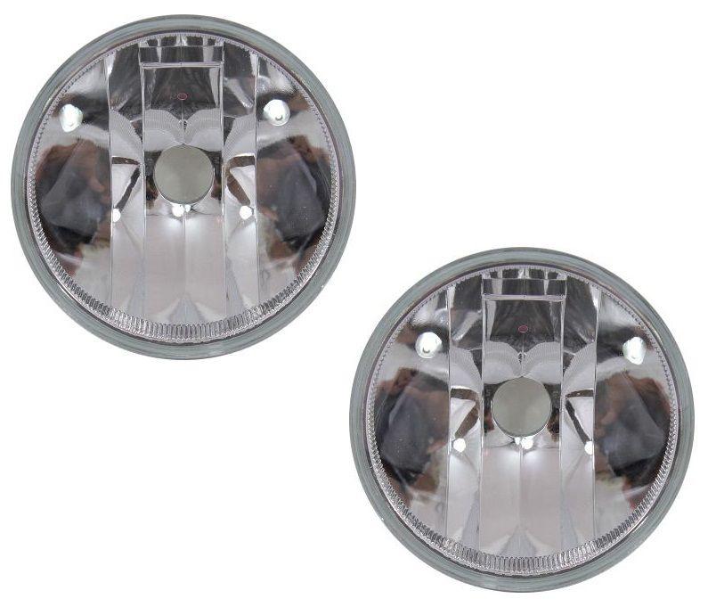 Driving fog light lamp lens & housing pair set (driver & passenger side, qty 2)