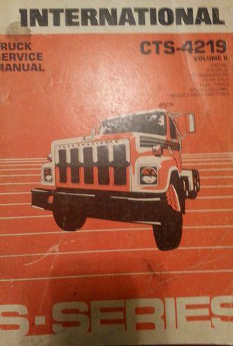 International s-series truck service manual