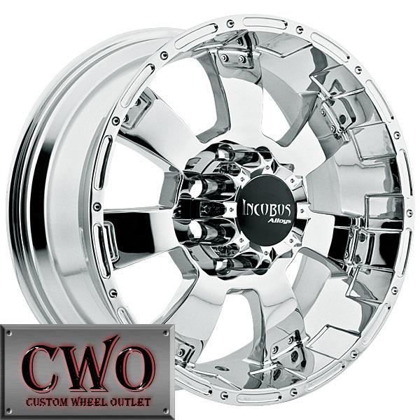 20 chrome incubus krawler wheels rims 5x127 5 lug chevy gmc c1500 jeep wrangler
