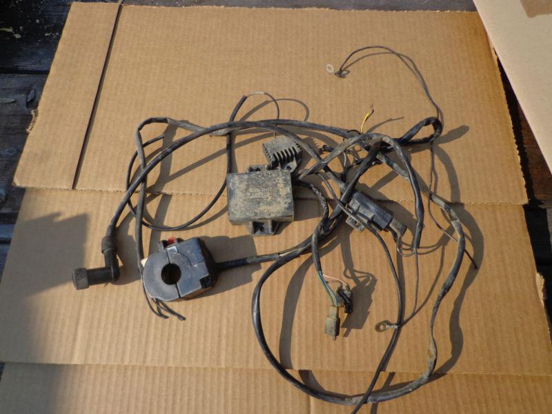 (video) 1986 suzuki lt 230s 230 s  wiring harness cdi coil left hand switch 