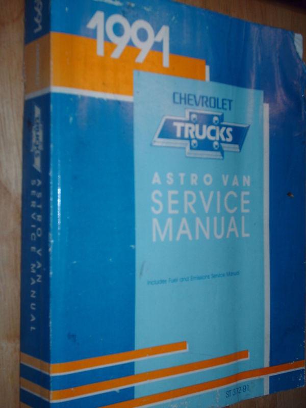 1991 chevrolet astro van shop manual / original book