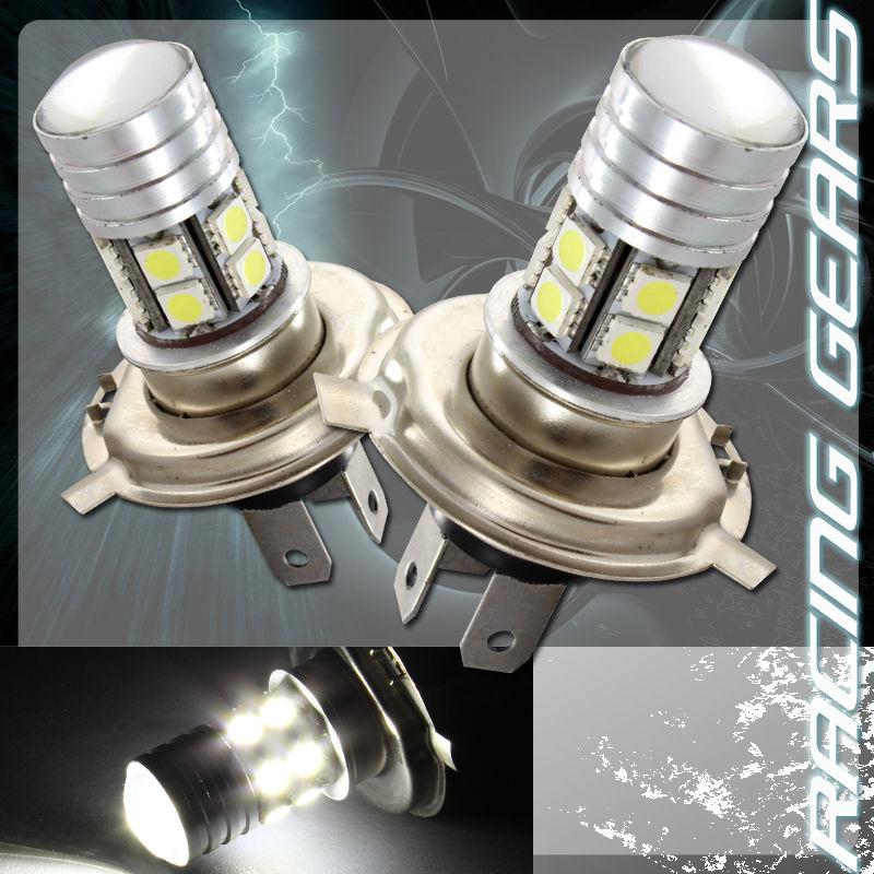 2x infiniti isuzu h4 white 13 led q5 projector high low beam fog lights bulbs