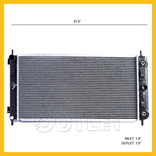 04 05 06 chevy malibu radiator 3.5l v6 2004 2005 2006 pontiac g6 3.5 w/toc a/t