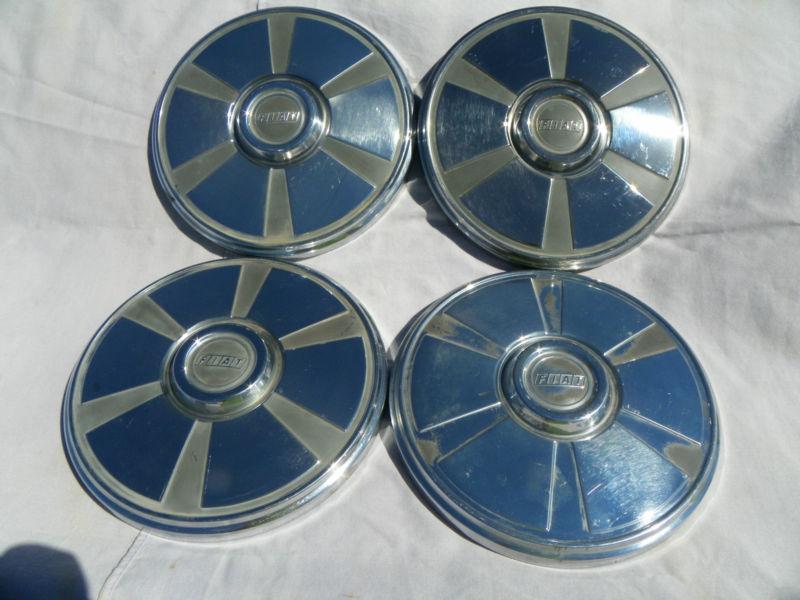 Vintage fiat hubcaps