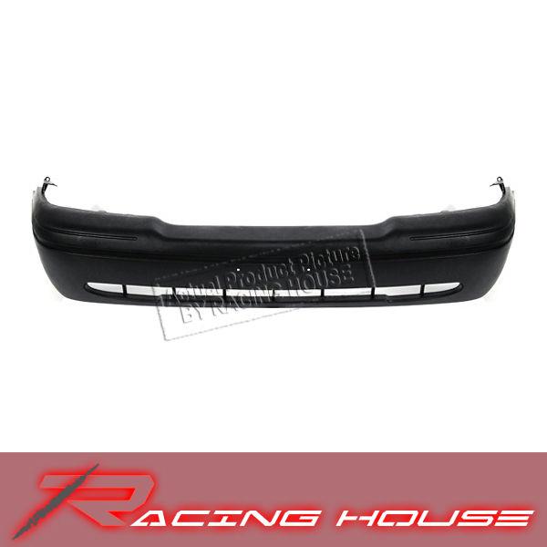 1998-2002 ford crown victoria base/lwb/lx front bumper cover matte blk plastic