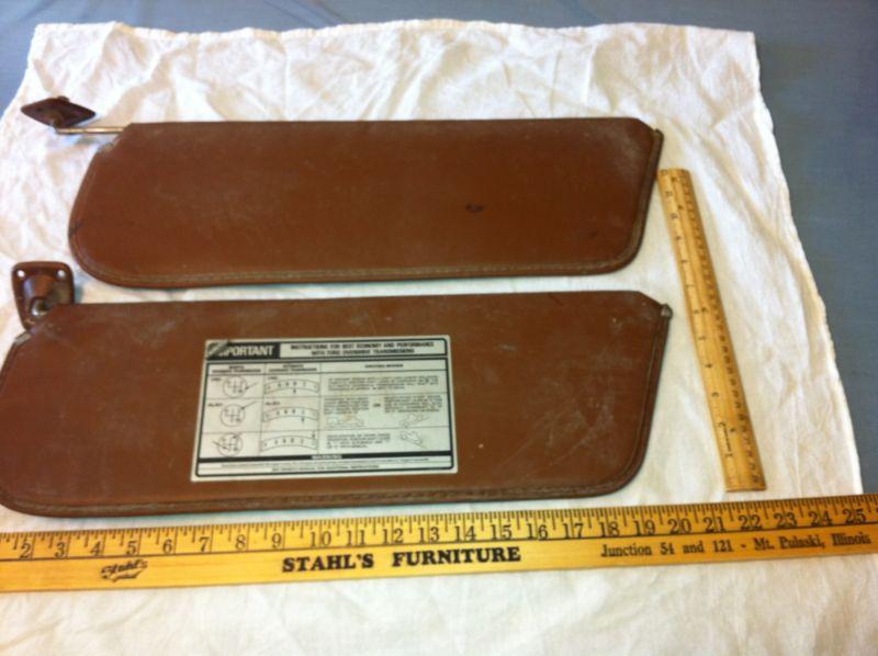 Ford truck sun visor set; old truck.  item:  0948