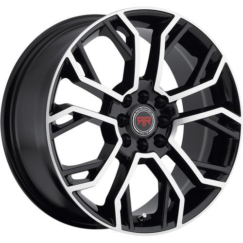 18x8 black revolution racing rr05 wheels 5x110 5x4.5 +40 chevrolet hhr malibu