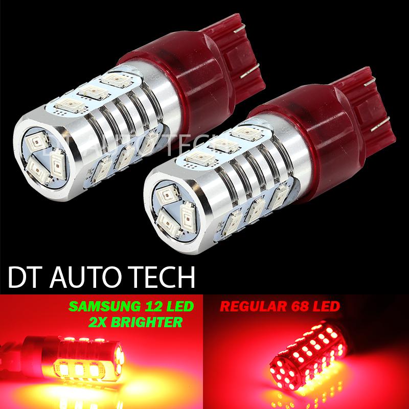 7443/7440 high power samsung led red turn signal brake tail stop light bulbs