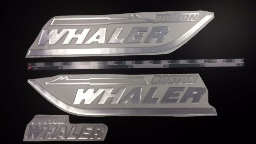 Boston whaler boat emblem 20&#034; stickers set - adesivi barca - pegatinas barcos