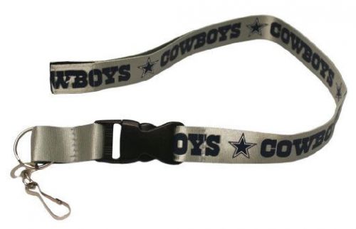 Dallas cowboys silver lanyard key chain657175138290