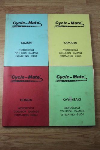 1980s cycle-mate motorcycle collision damage guide -suzuki yamaha honda kawasaki