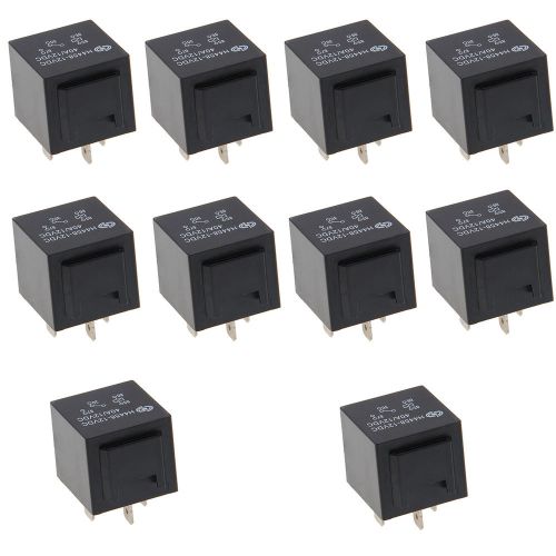 10pcs black car automotive truck dc 12v 40a amp spst relay 4pin