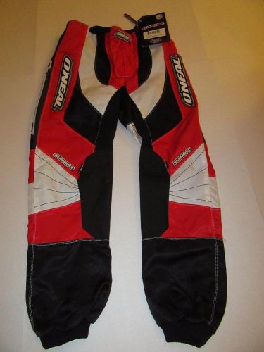 Oneal element riding pants mens size 32 red mx motocross atv dirt bike new nwt