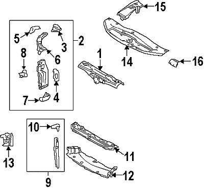 Lexus 5320330906 genuine oem factory original outer support