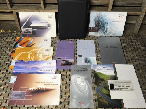 2002 audi s8 owners manual + navigation &amp; audio book **super rare** ((buy oem))