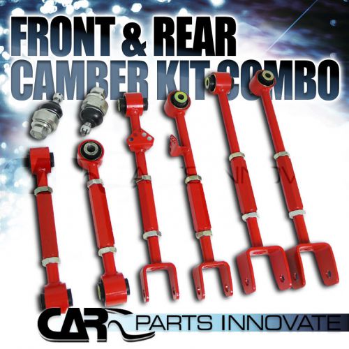 Fit 08-13 accord 09-13 tl tsx front ball joint+rear control camber arm kit