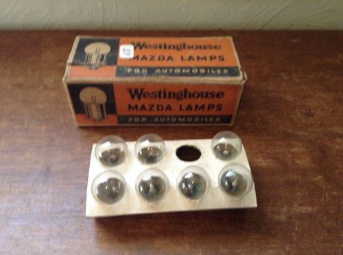 Vintage westinghouse mazda lamps no. 68 old 12-16 volt automotive light bulbs