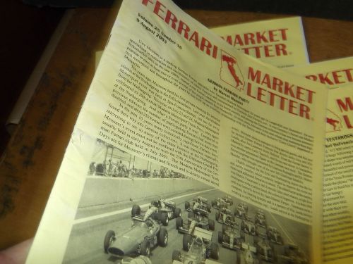 Ferrari market letters-18 issues from 2003-2004