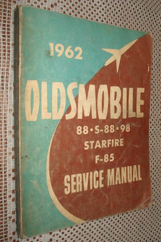 1962 oldsmobile shop manual service book original rare gm repair manual