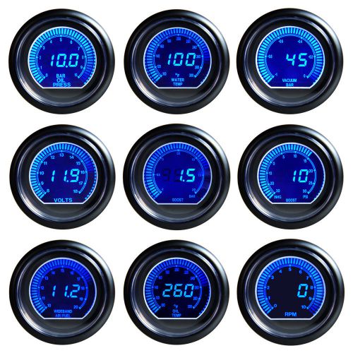 New universal 2.5&#034; 60mm blue lcd exhaust gas temperature temp gauge egt