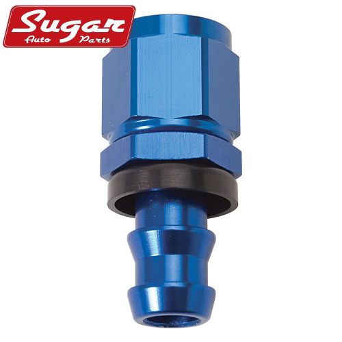 Russell hose end #10 twist lok straight blue anodized